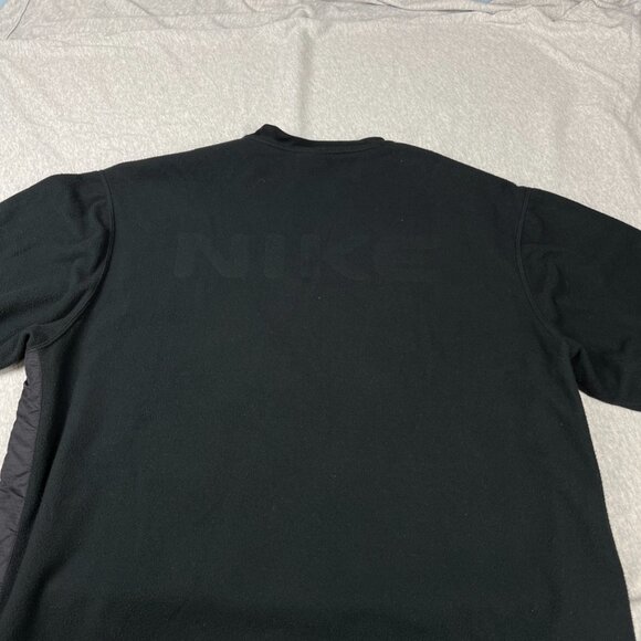 Vintage Y2K Nike Swoosh Fleece Embossed Logo Long Sleeve Sweater Size Medium - Picture 4 of 12